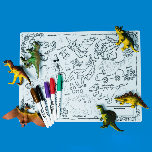 Roarsome Reusable Silicone Drawing Mat Set