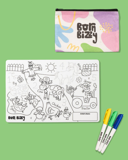 Moo-tastic Farmyard Mini Mat Set